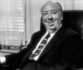 Alfred Hitchcock (1957) - Photograph of Alfred Hitchcock taken by Sid Avery during an interview with Saturday Evening Post writer Pete Martin for a story entitled ''I Call On Alfred Hitchcock''.
