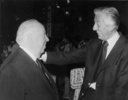 Hitchcock and Wasserman - Photograph of Alfred Hitchcock and Lew Wasserman.