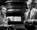 Secret Agent (1936) - photograph - Photograph of Peter Lorre and John Gielgud (''Secret Agent'').