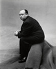 Alfred Hitchcock (1947) - Photograph of Alfred Hitchcock taken in New York by photographer Irving Penn.