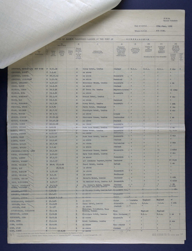 Passenger list (1956)